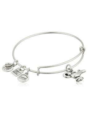 NWT! Alex and Ani Lamp of Light Charm Bangle Bracelet - Silver